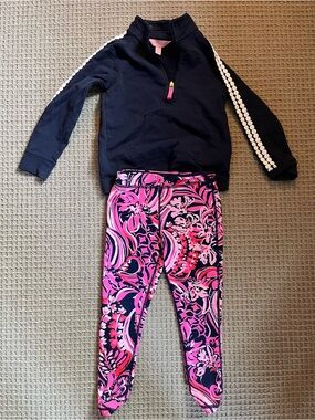 Lilly Pulitzer set: skipper top with Luxletic leggings